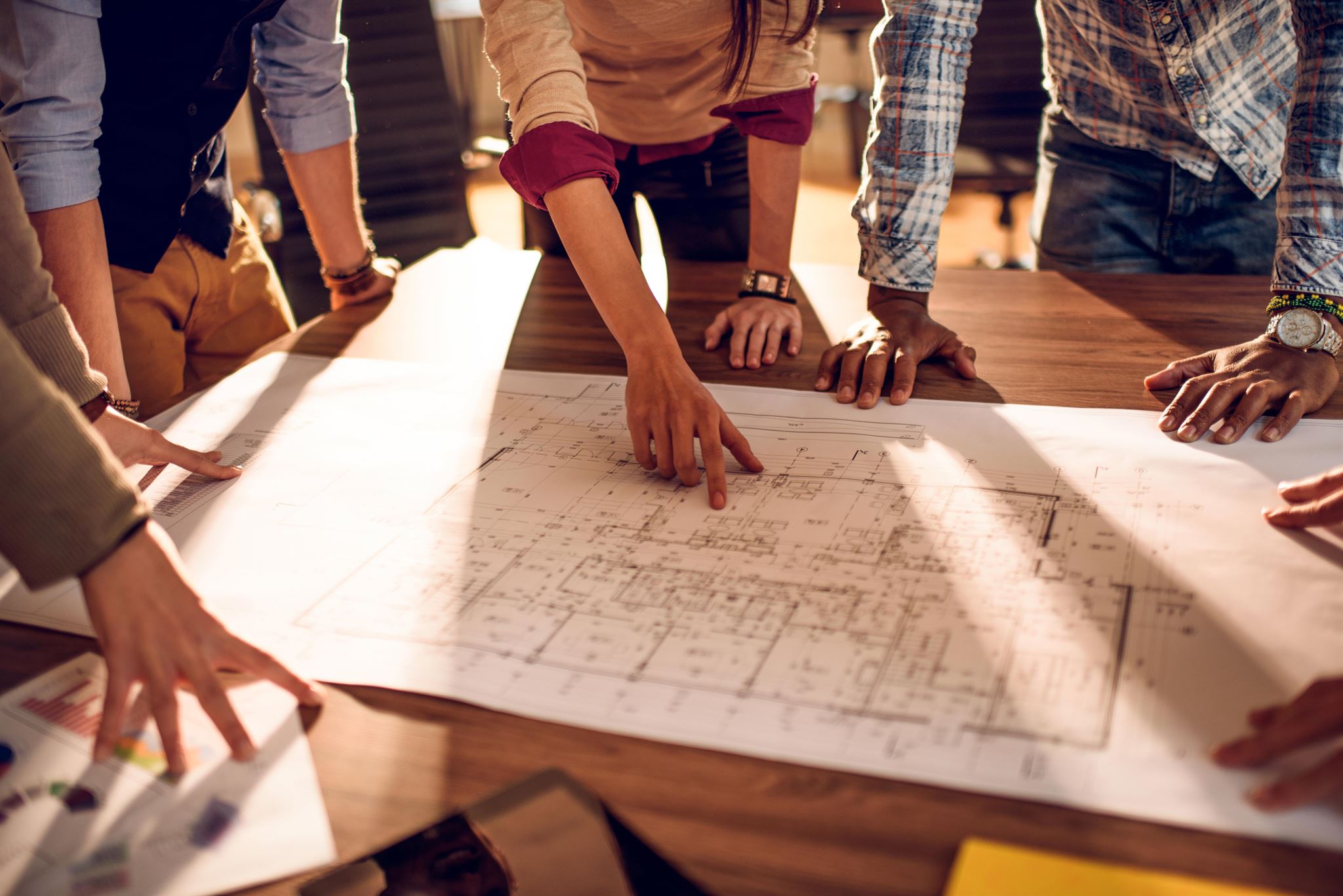 Team collaborating on supply chain strategy